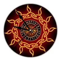 Часы настенные Солнцеворот 20см, пластик MCH042