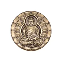Значок Будда, латунь, d.3см V-ZN001