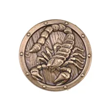 Значок Скорпион, латунь, d.2,25см V-ZN010
