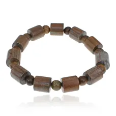 Деревянный браслет, 12мм, цвет зеленый BS681