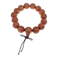 Деревянный браслет с Гуру-бусиной, 14мм BS685