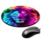Коврик для мыши Неоновый лев, d.20см KM1034