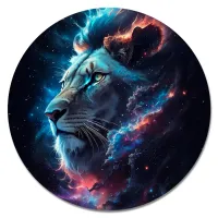 Коврик для мыши Космический лев, d.20см KM1035