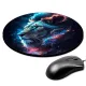 Коврик для мыши Космический лев, d.20см KM1035