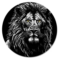 Коврик для мыши Лев, d.20см KM1036