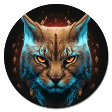 Коврик для мыши Рысь, d.20см KM1039