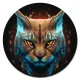 Коврик для мыши Рысь, d.20см KM1039