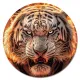 Коврик для мыши Белый тигр, d.20см KM1042