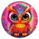 Коврик для мыши Совенок, d.20см KM1043