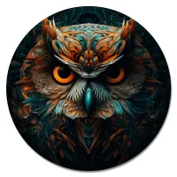 Коврик для мыши Портрет совы, d.20см KM1046