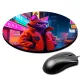 Коврик для мыши Киберпанк кот, d.20см KM1048
