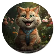 Коврик для мыши Кот, d.20см KM1061