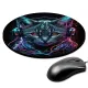 Коврик для мыши Кот в наушниках, d.20см KM1068