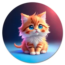 Коврик для мыши Котенок, d.20см KM1072