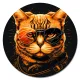 Коврик для мыши Кот анфас, d.20см KM1083