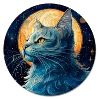Коврик для мыши Кошка, d.20см KM1086