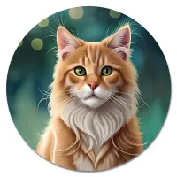 Коврик для мыши Портрет кота, d.20см KM1092