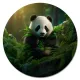 Коврик для мыши Панда, d.20см KM1107