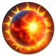 Коврик для мыши Пламенное небесное тело, d.20см KM1128