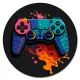Коврик для мыши Геймпад, d.20см KM1129
