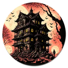 Коврик для мыши Зачарованный дом, d.20см KM1130