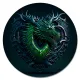 Коврик для мыши Дракон сердце, d.20см KM1132