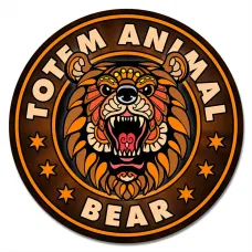 Коврик для мыши Totem Bear (Медведь), d.20см KM1140