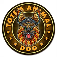 Коврик для мыши Totem Dog (Собака), d.20см KM1148