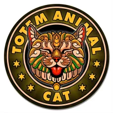 Коврик для мыши Totem Cat (Кот), d.20см KM1151