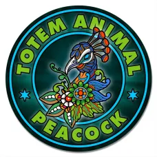 Коврик для мыши Totem Peacock (Павлин), d.20см KM1152