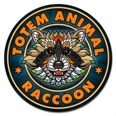 Коврик для мыши Totem Raccoon (Енот), d.20см KM1153