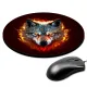 Коврик для мыши Волк и пламя, d.20см KM1159