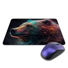 Коврик для мыши 22х18см Медведь KMP647