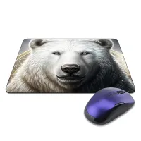Коврик для мыши 22х18см Белый медведь KMP648