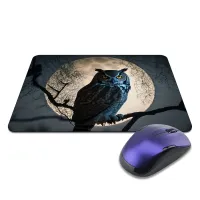 Коврик для мыши 22х18см Филин и полнолуние KMP650