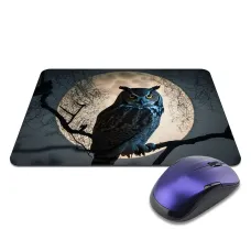 Коврик для мыши 22х18см Филин и полнолуние KMP650
