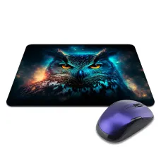 Коврик для мыши 22х18см Сова космос KMP656
