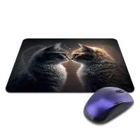 Коврик для мыши 22х18см Влюбленные кошки KMP657