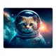 Коврик для мыши 22х18см Кот космос KMP663