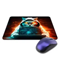 Коврик для мыши 22х18см Кот хакер KMP673