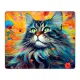 Коврик для мыши 22х18см Кот акварель KMP694