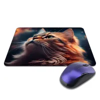 Коврик для мыши 22х18см Кот макро KMP695