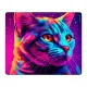 Коврик для мыши 22х18см Неоновый кот KMP700