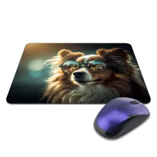 Коврик для мыши 22х18см Собака в очках KMP705