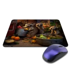 Коврик для мыши 22х18см Еноты KMP716