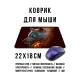 Коврик для мыши 22х18см Пламенный волк KMP722