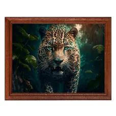 Постер в рамке 22х17см Леопард
