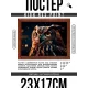 Постер в рамке 22х17см Сова POSG-0293