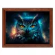 Постер в рамке 22х17см Сова космос POSG-0296