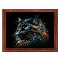 Постер в рамке 22х17см Кот POSG-0299